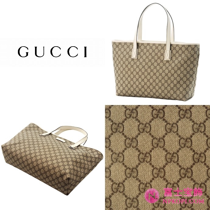 GUCCI/グッチ 2012年春夏TOTEコーティングキャンバスGG柄ミディアムトートバッグ 211137 FCIER 9761 